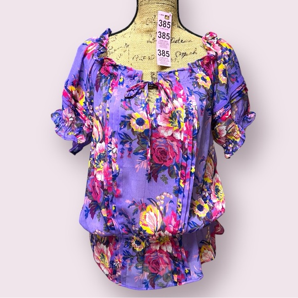 385 - FLORAL BLOUSE MEDIUM - Picture 6 of 16